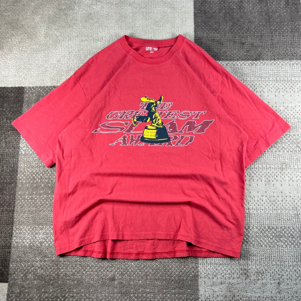 Uniqlo UT‎ Shinpei Ueno Greatest Slam Award Graphic T-Shirt Mens Large Red